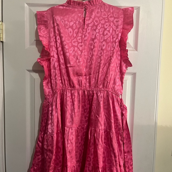 Bright Pink Leopard Dress - Picture 4 of 5